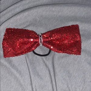 Red Glitter Bow